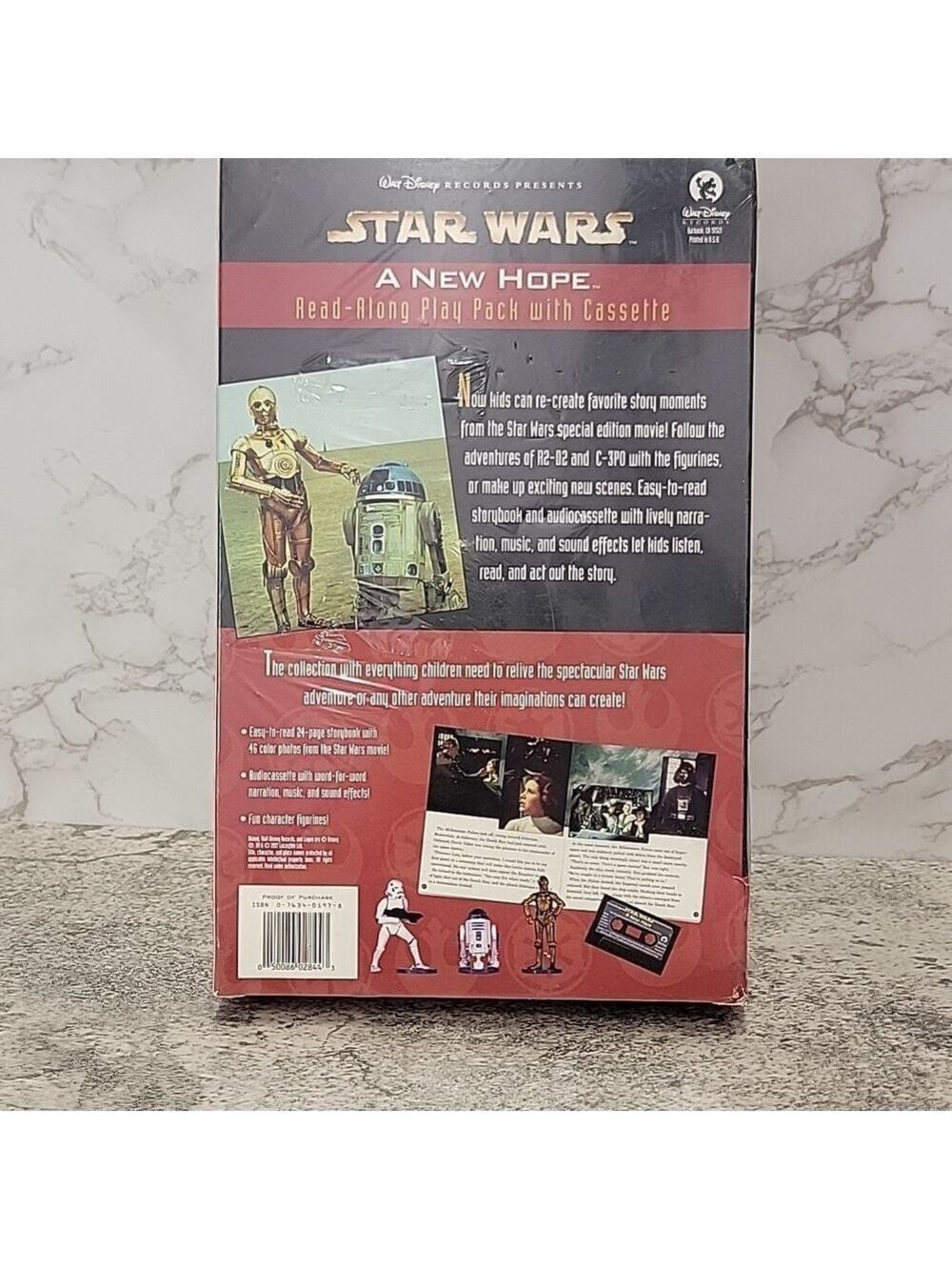 vintage Star Wars A New Hope, Read And Play Pack with Cassette - Picture 5 of 5